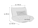 Sessel Gia IV | Grau 2