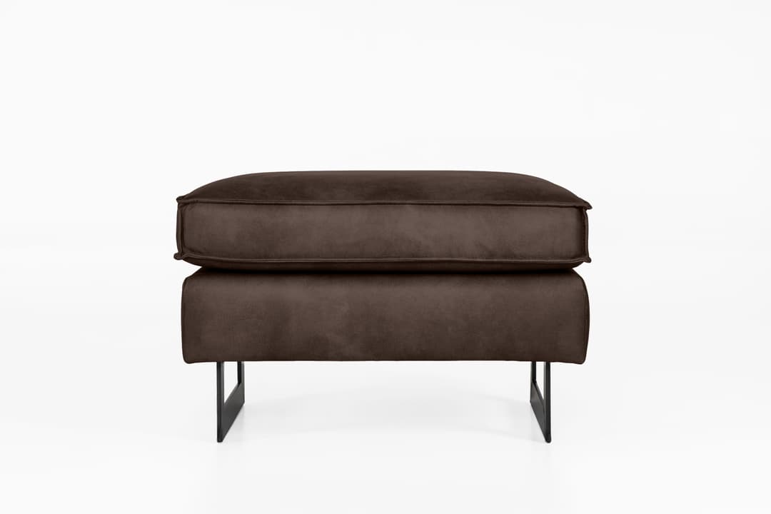 Polsterhocker Kellan III | Braun
