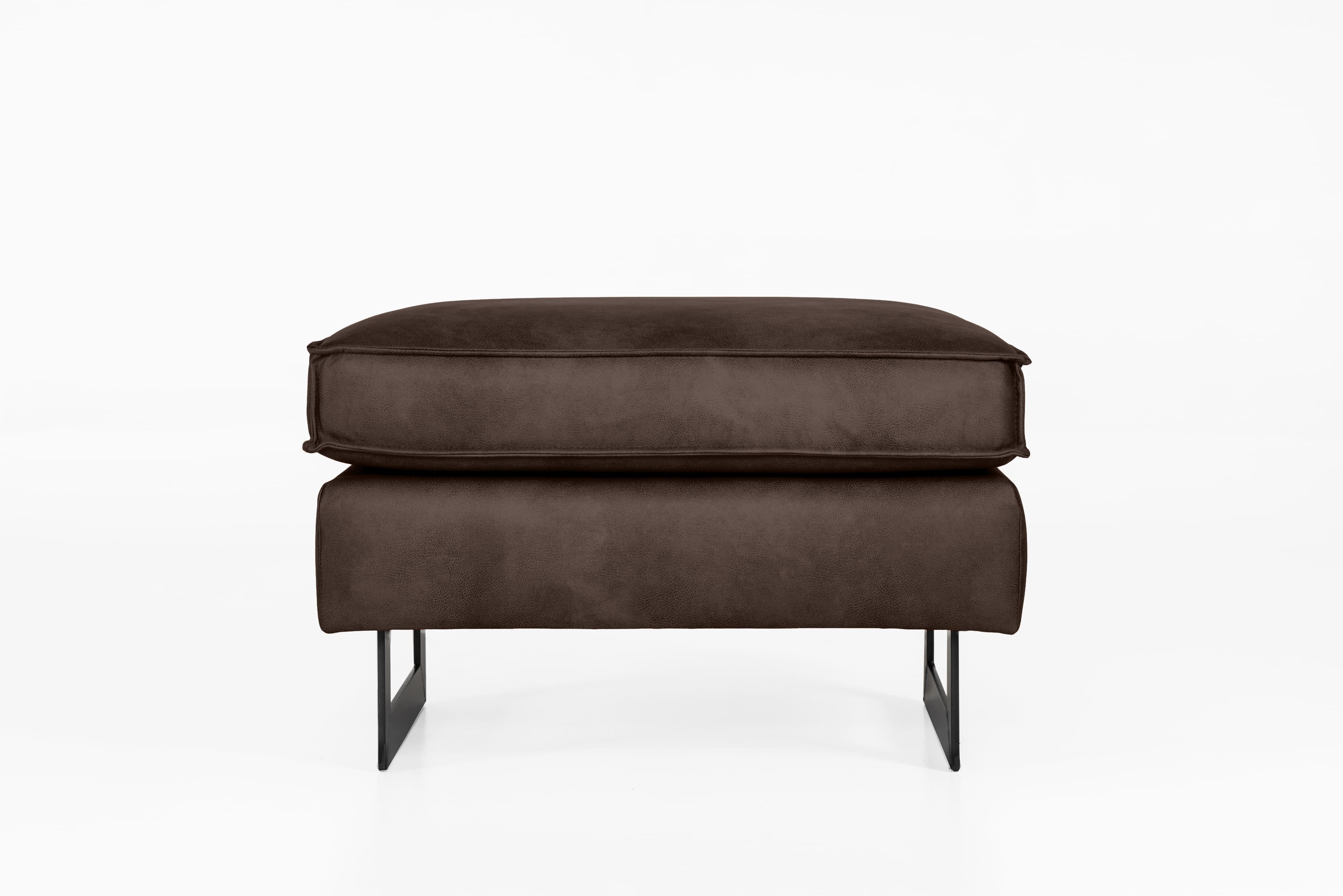 Polsterhocker Kellan III | Braun
