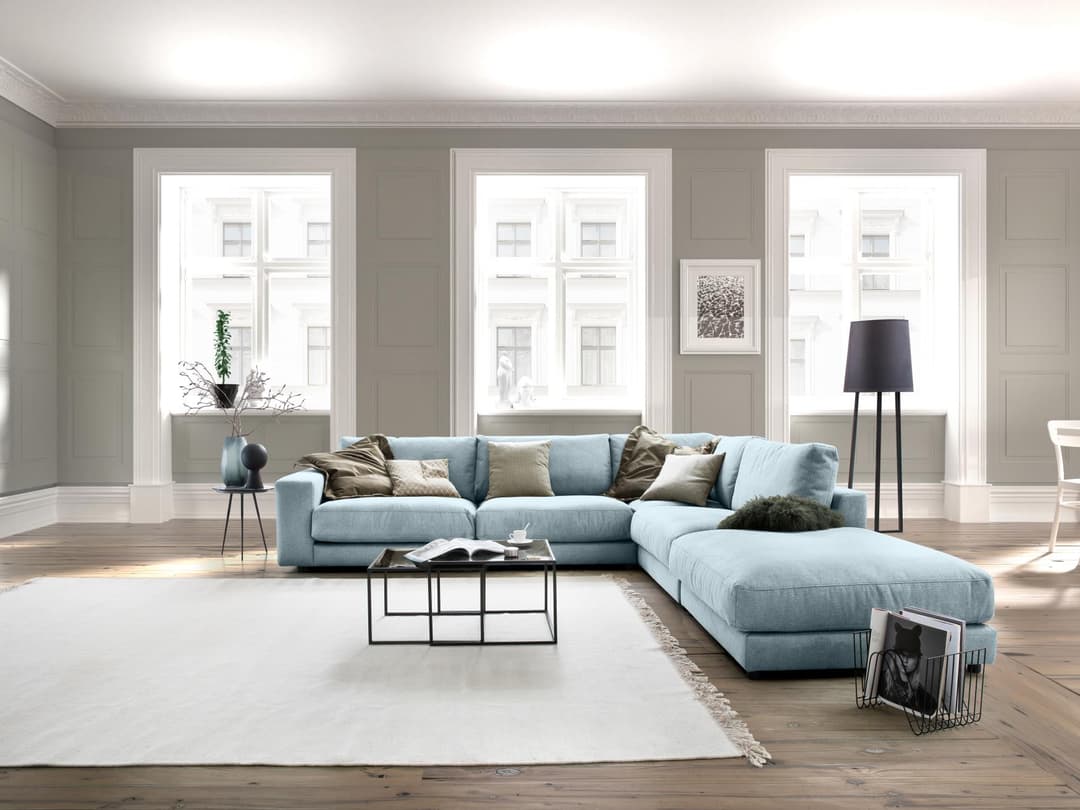 Ecksofa Caldiero V | Blau