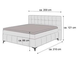 Boxspringbett Büren | Braun