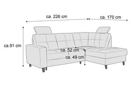 Ecksofa Samara | Beige