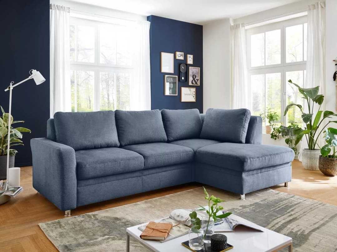 Ecksofa Metaponto | Blau