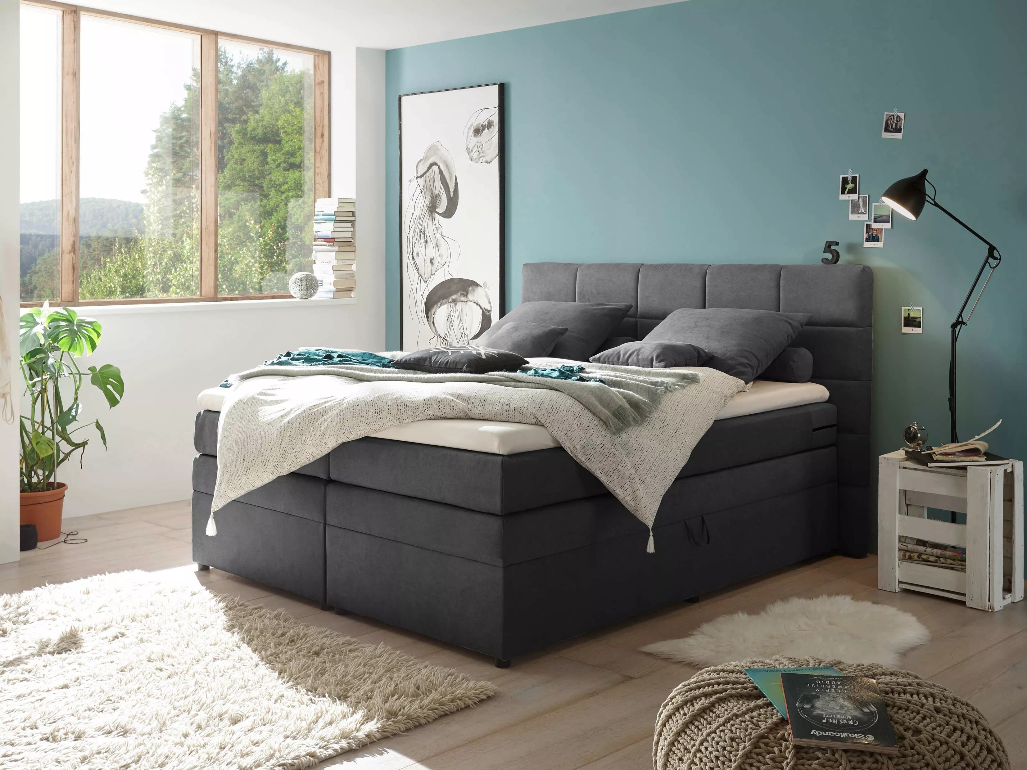 Boxspringbett Brucianes II | Grau