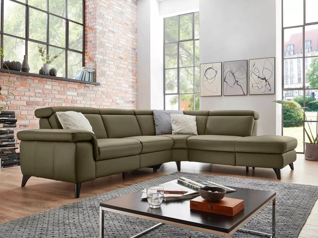 Ecksofa Pomezia XV | Grün