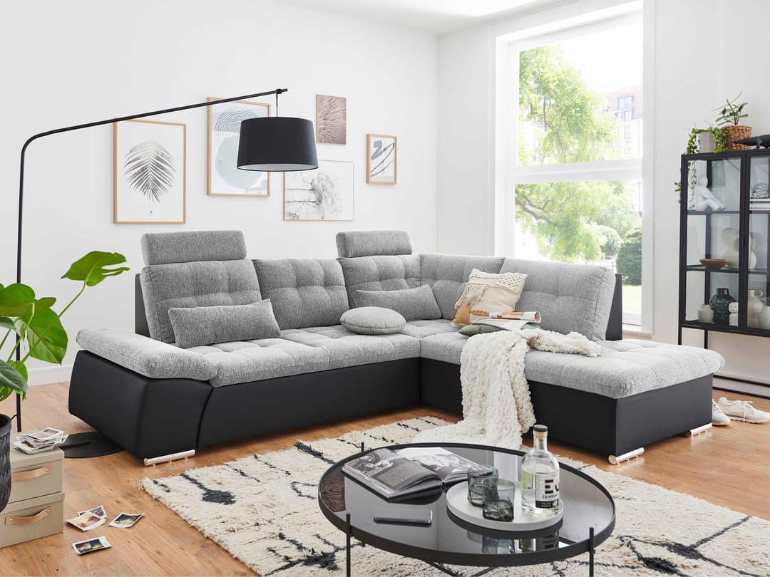 Ecksofa Bussoleno IV | Grau