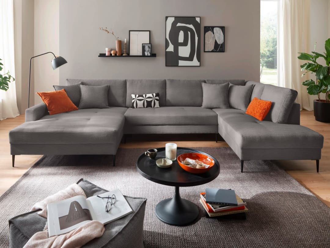 Wohnlandschaft Henrico | Grau