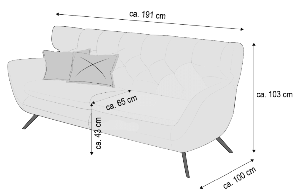 Einzelsofa Mika II | Grau