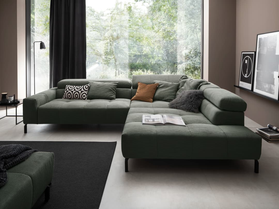 Ecksofa Chellini | Grau