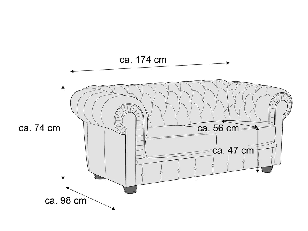 Einzelsofa Margret II | Braun