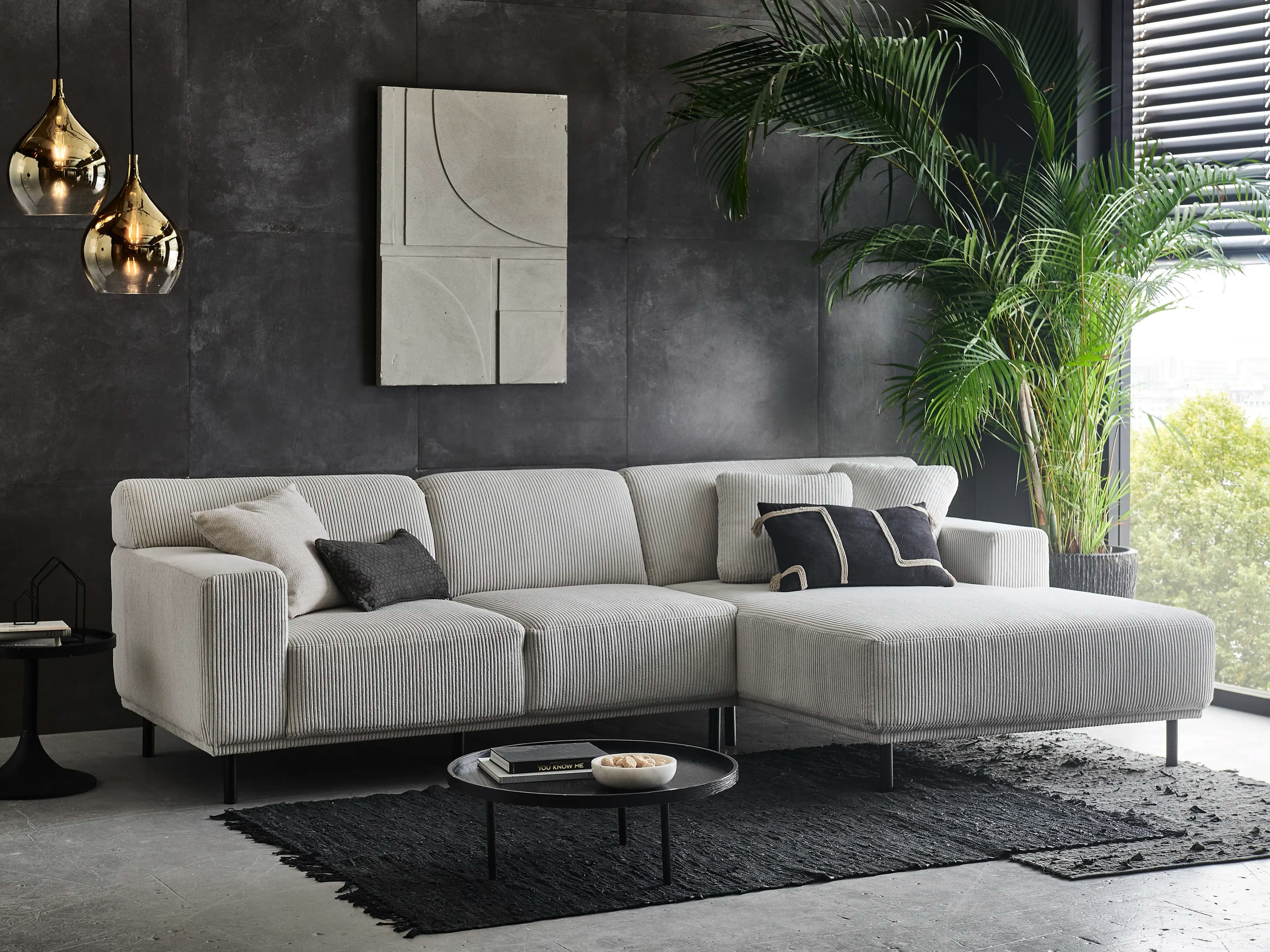 Ecksofa Malcuken II | Weiß