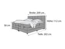 Boxspringbett Baiano | Beige 2