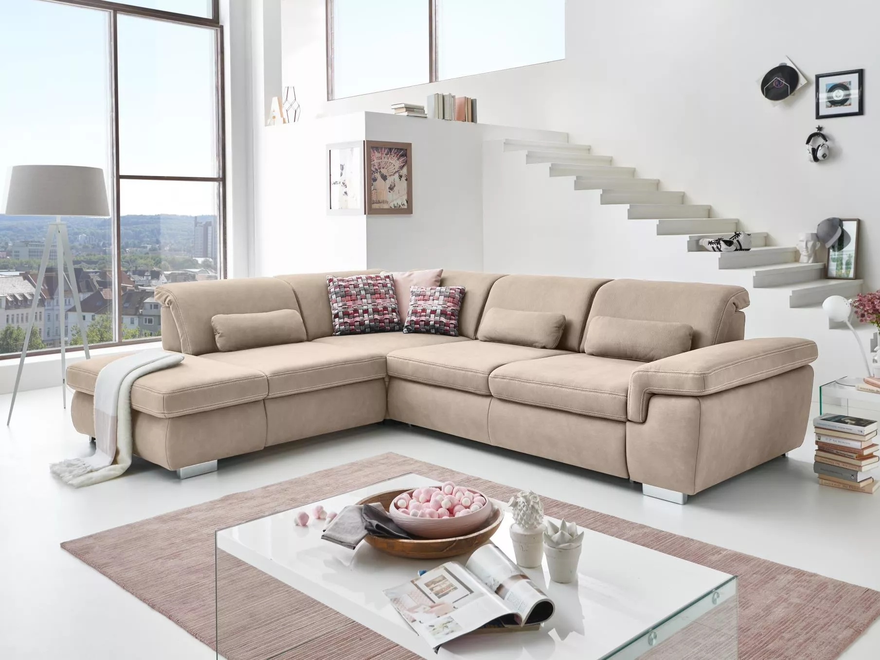 Ecksofa Montello | Grau