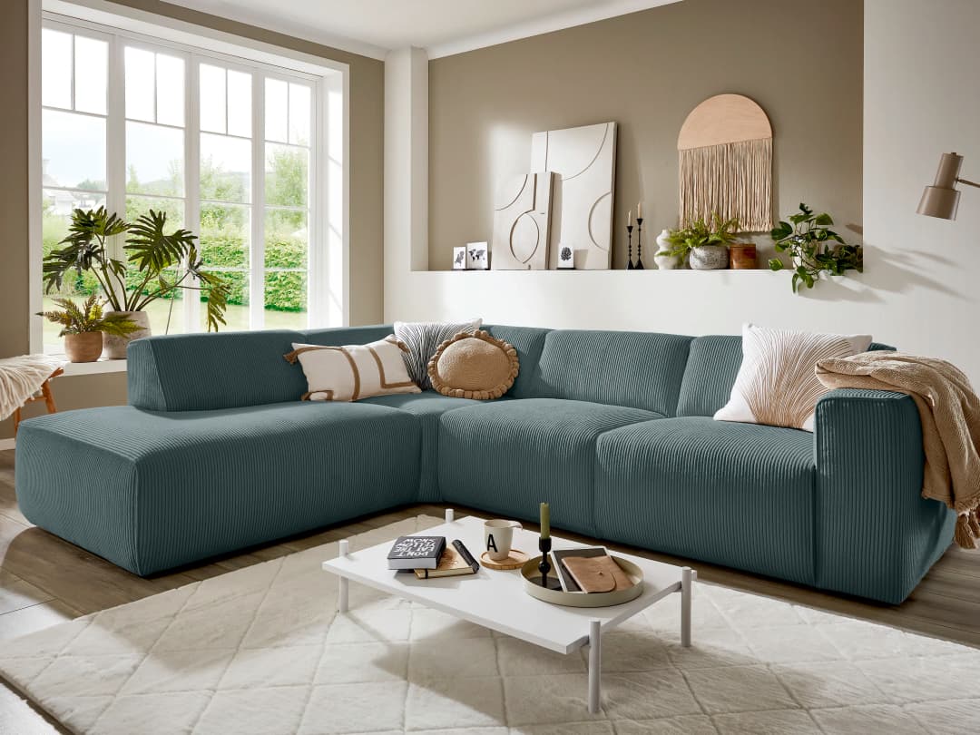 Ecksofa Kaja VI | Blau