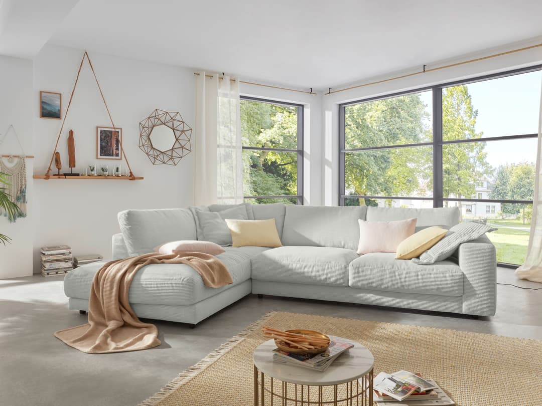 Ecksofa Cairano V | Grau