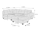 Ecksofa Briella | Rot 4