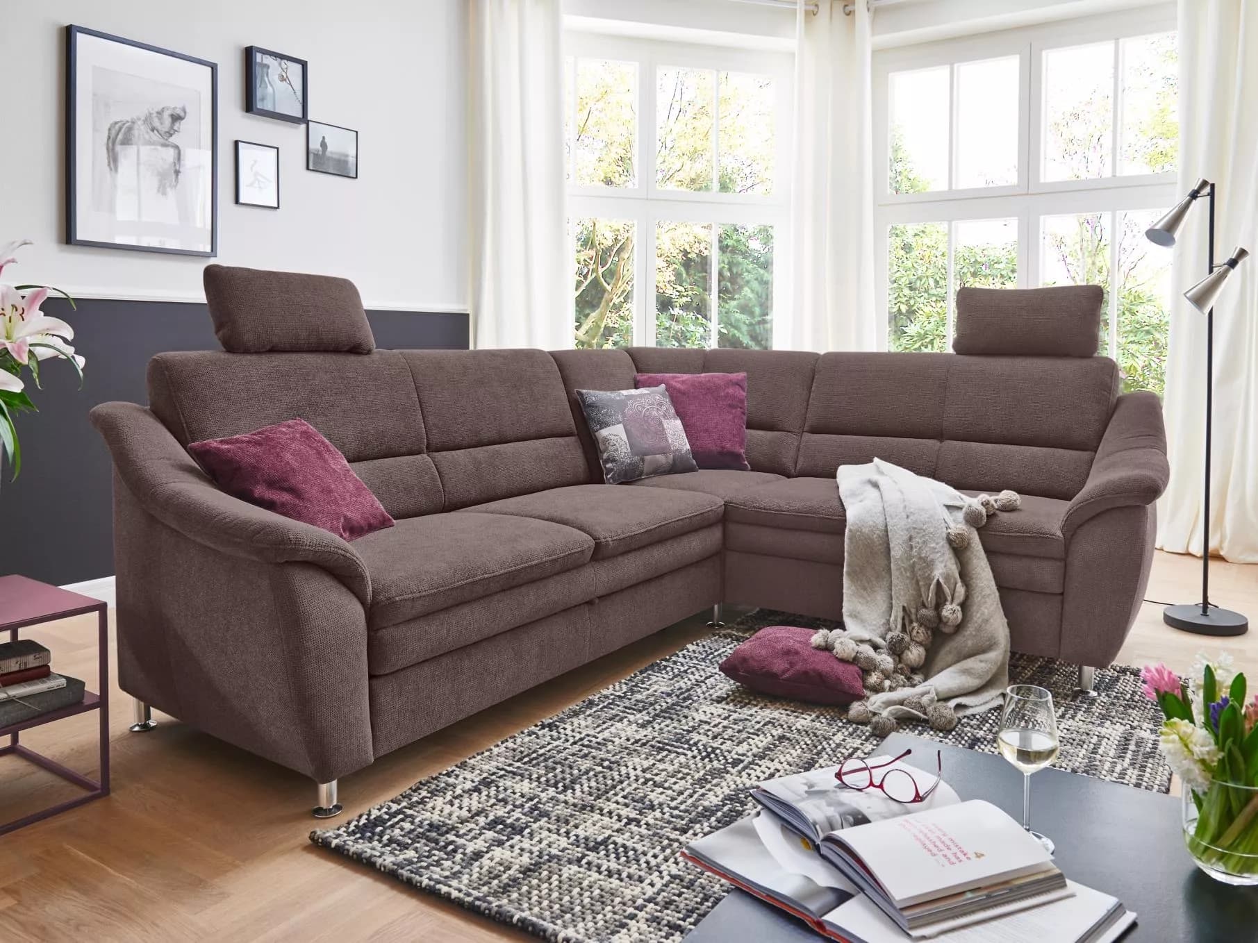 Ecksofa Sanzeno | Grau