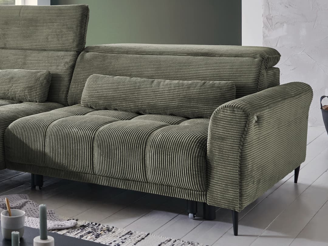 Ecksofa Ilaria | Grün