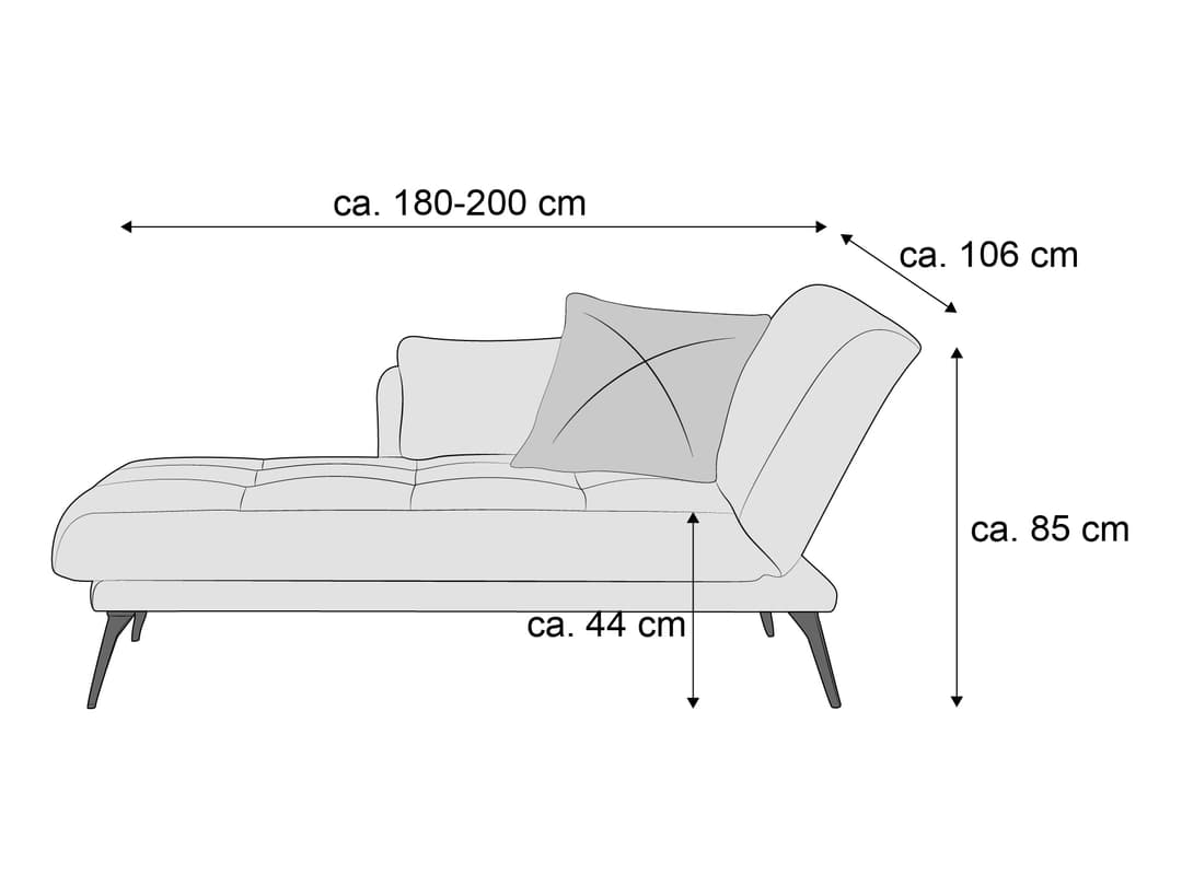 Schlafsofa Riby | Rosa
