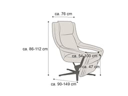 Koinor Relaxsessel Yoko No. 2 | Rot