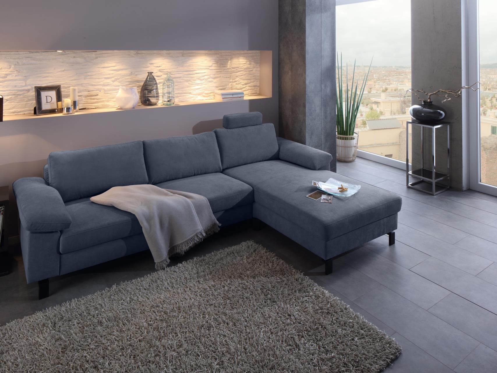 Ecksofa Cabianca IX | Blau