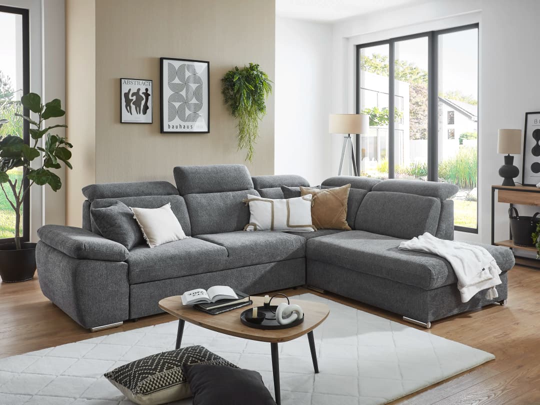 Ecksofa Mason III | Grau