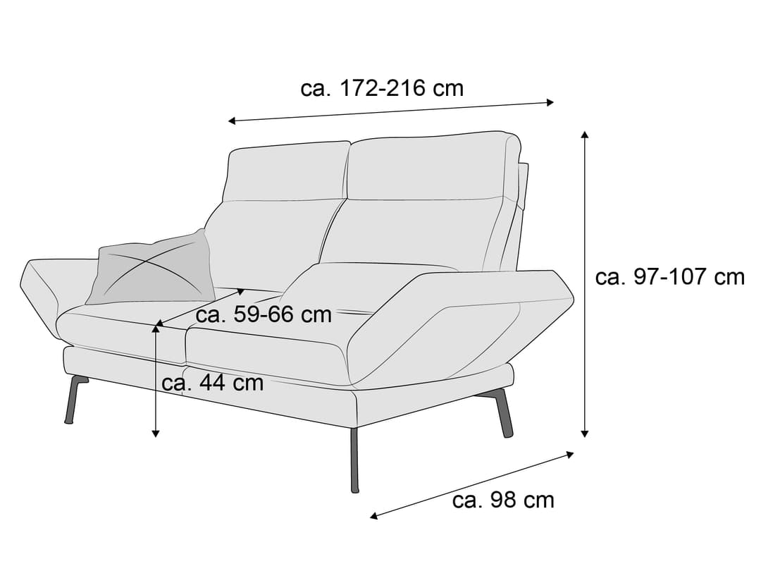 Einzelsofa Camillo | Blau