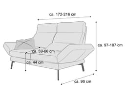 Einzelsofa Camillo | Blau