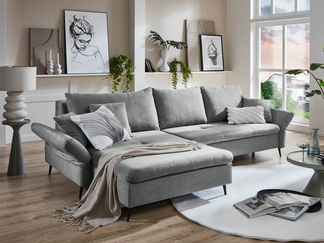 Ecksofa Imanuel | Grau
