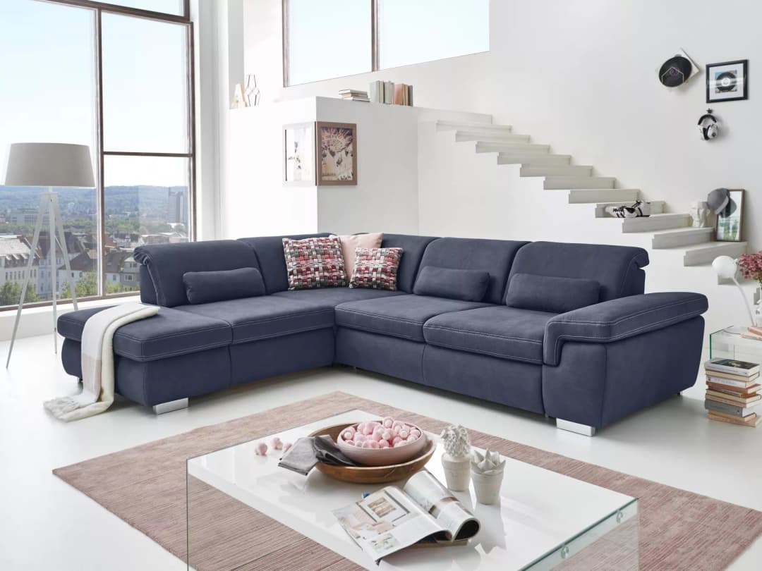 Ecksofa Montello | Blau