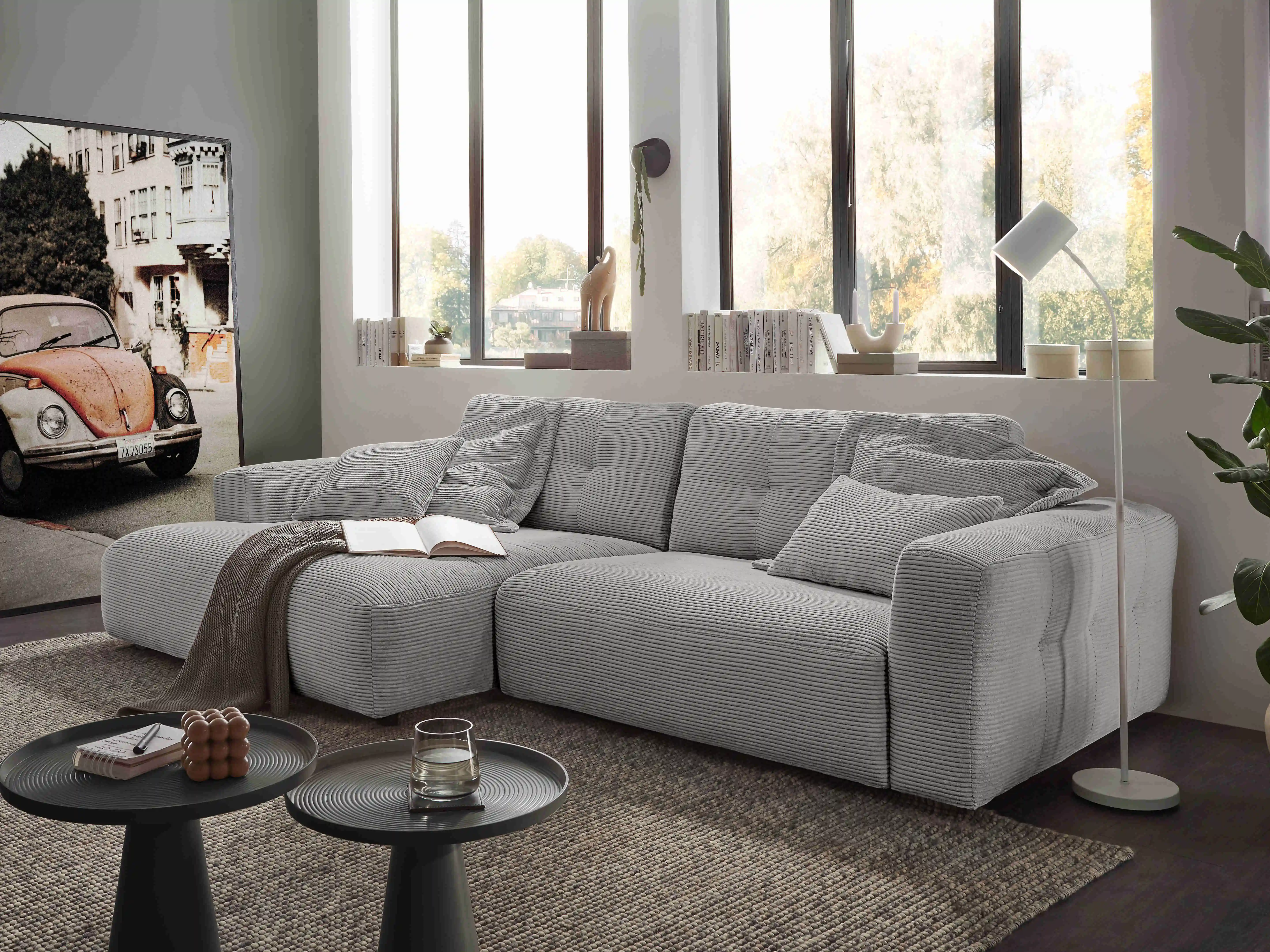 Ecksofa Cally III | Grau