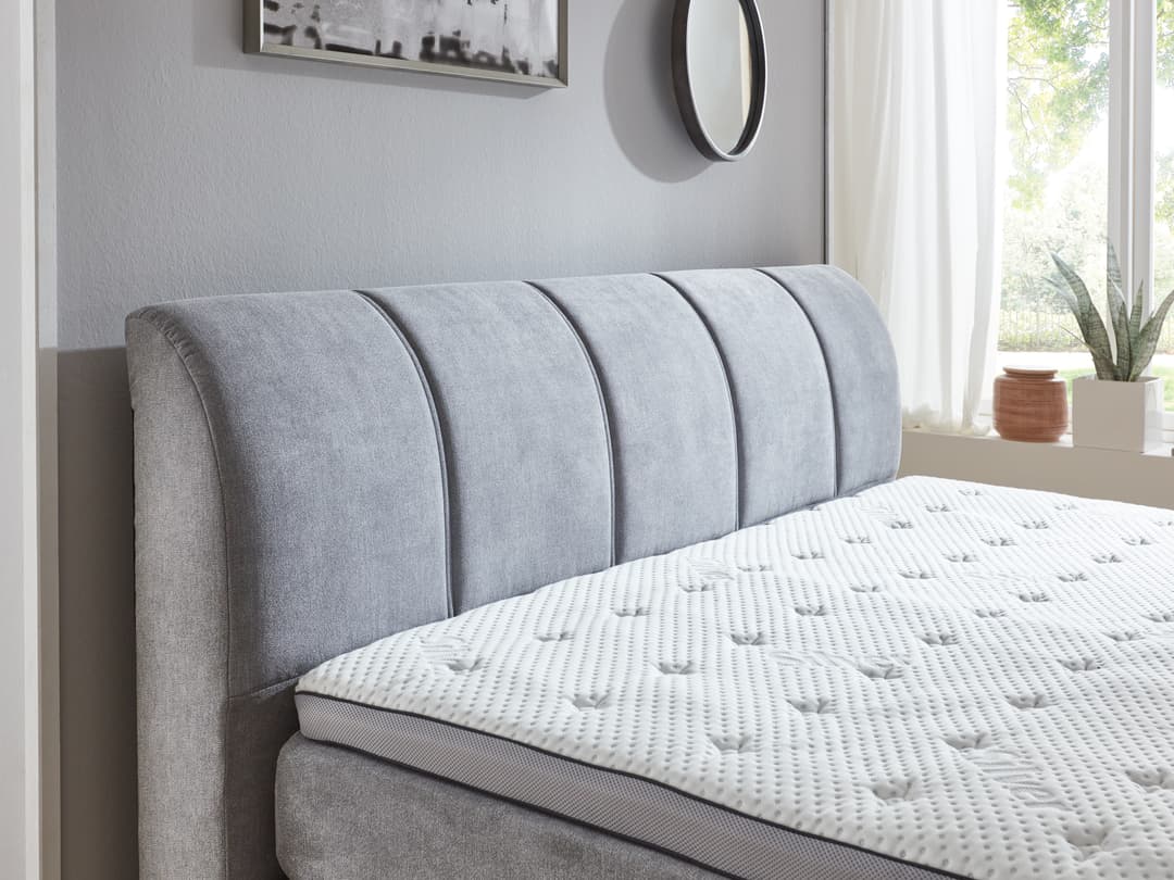 Boxspringbett Solmar | Grau