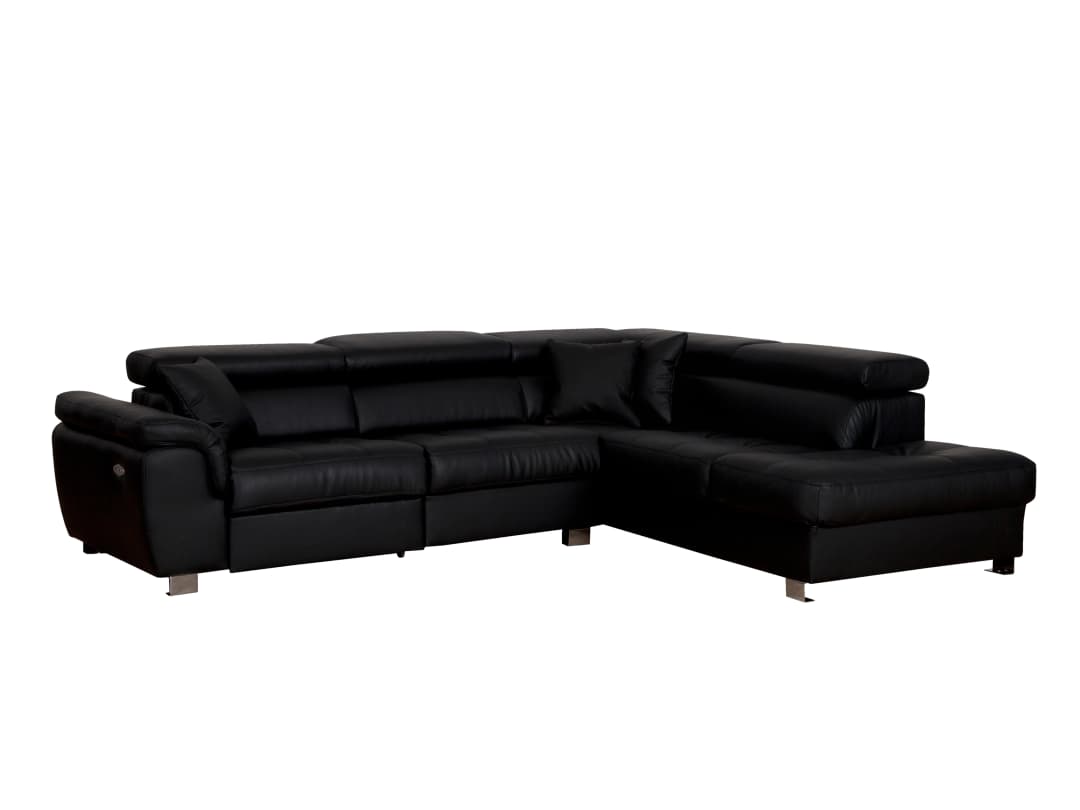 Ecksofa Meka | Schwarz