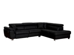 Ecksofa Meka | Schwarz