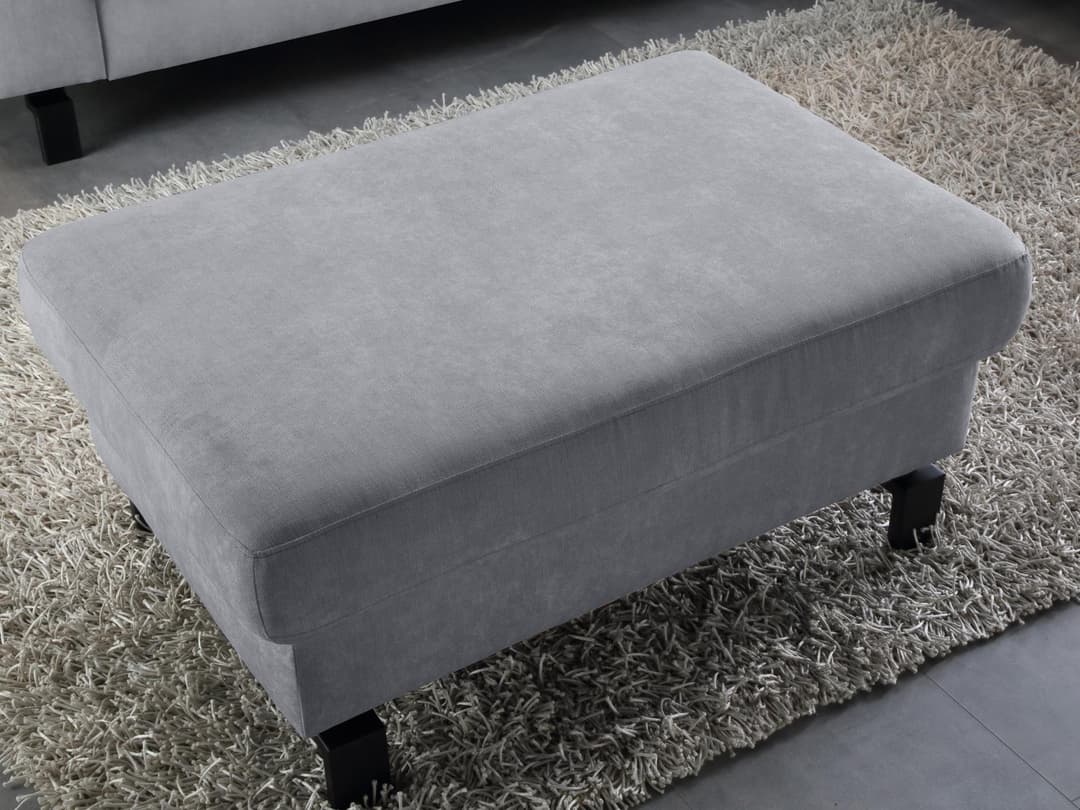 Polsterhocker Cabianca X | Grau