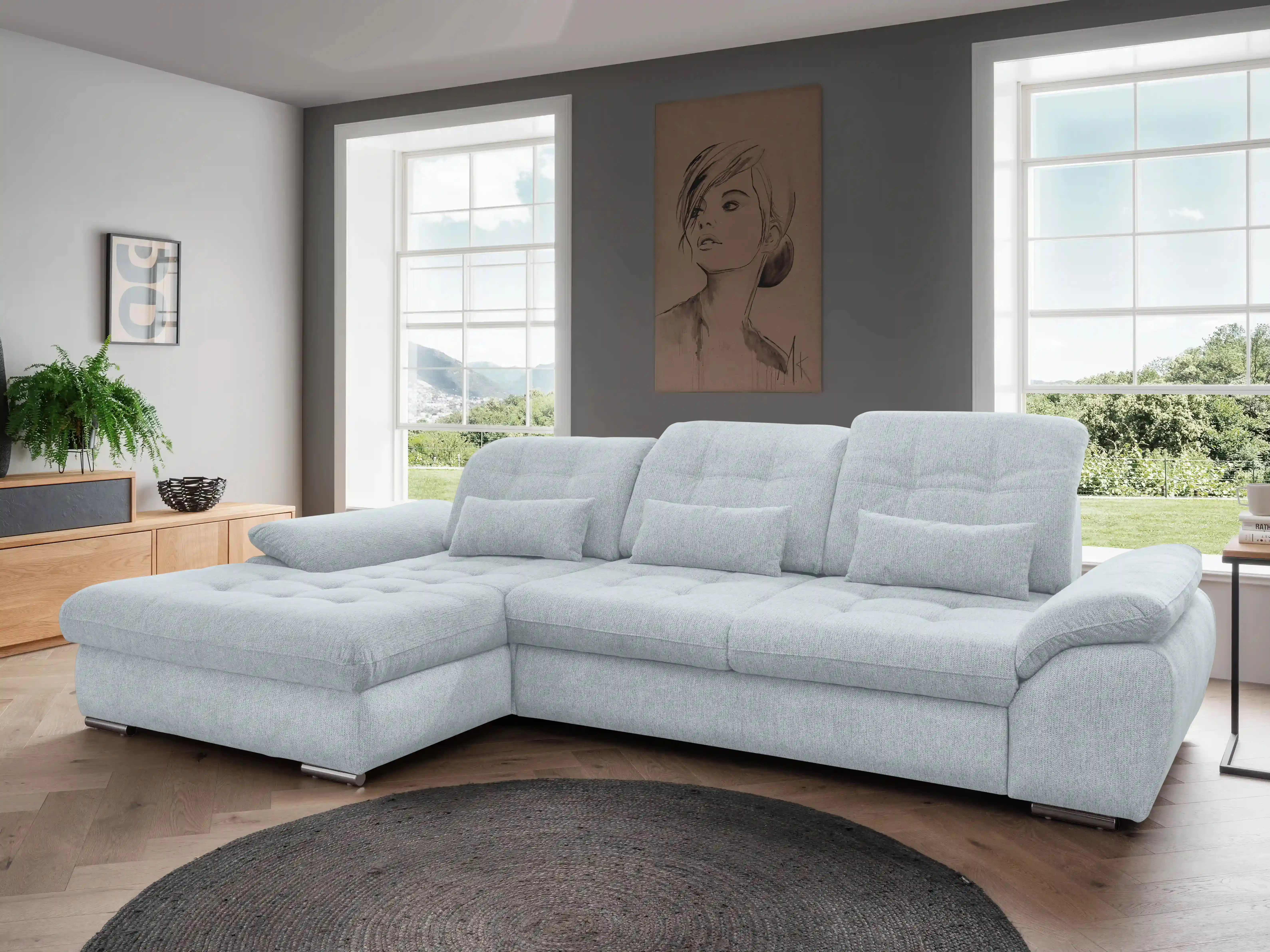 Ecksofa Bekki | Grau