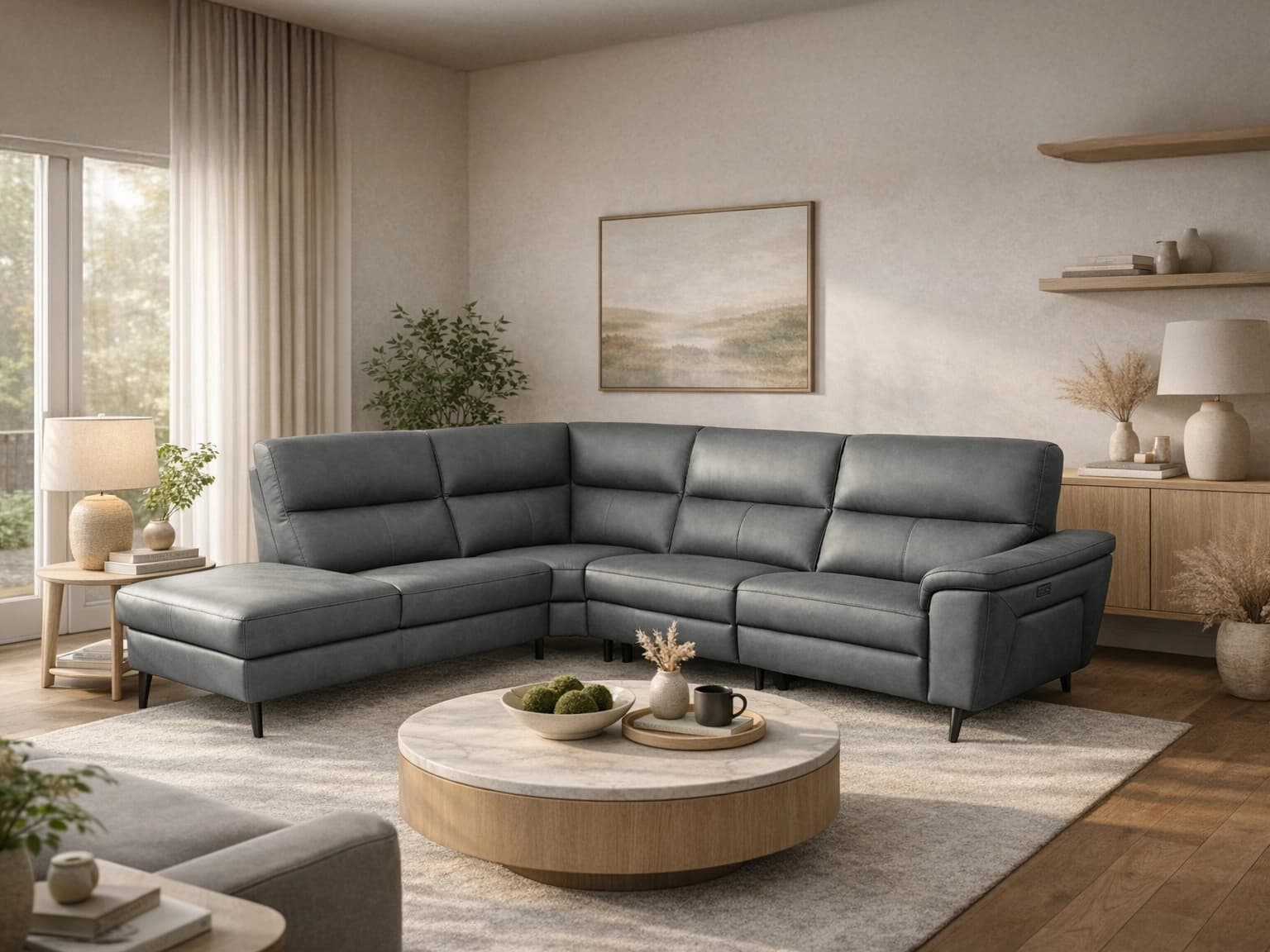 Ecksofa Minsk | Grau