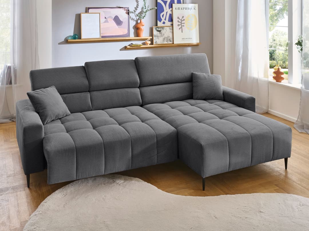 Ecksofa Isla | Schwarz