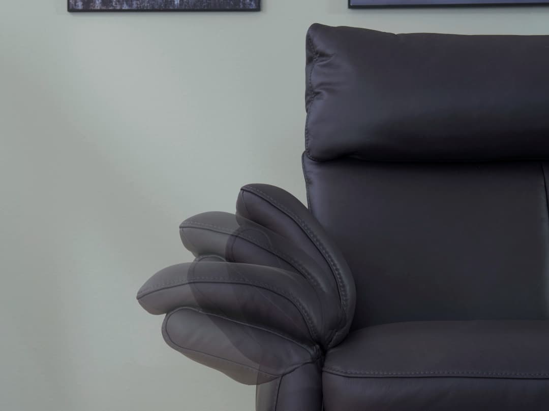 Einzelsofa Perlara | Schwarz