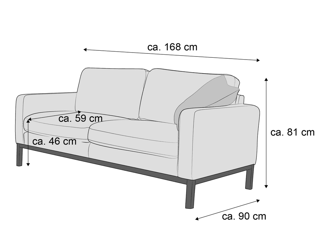 Einzelsofa Christen II | Braun