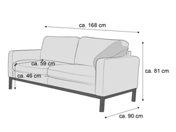 Einzelsofa Christen II | Braun
