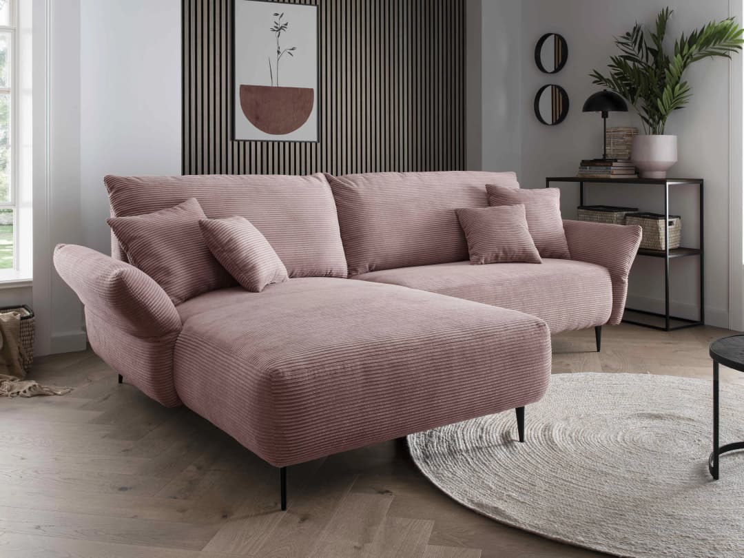 Ecksofa Bagira | Rosa