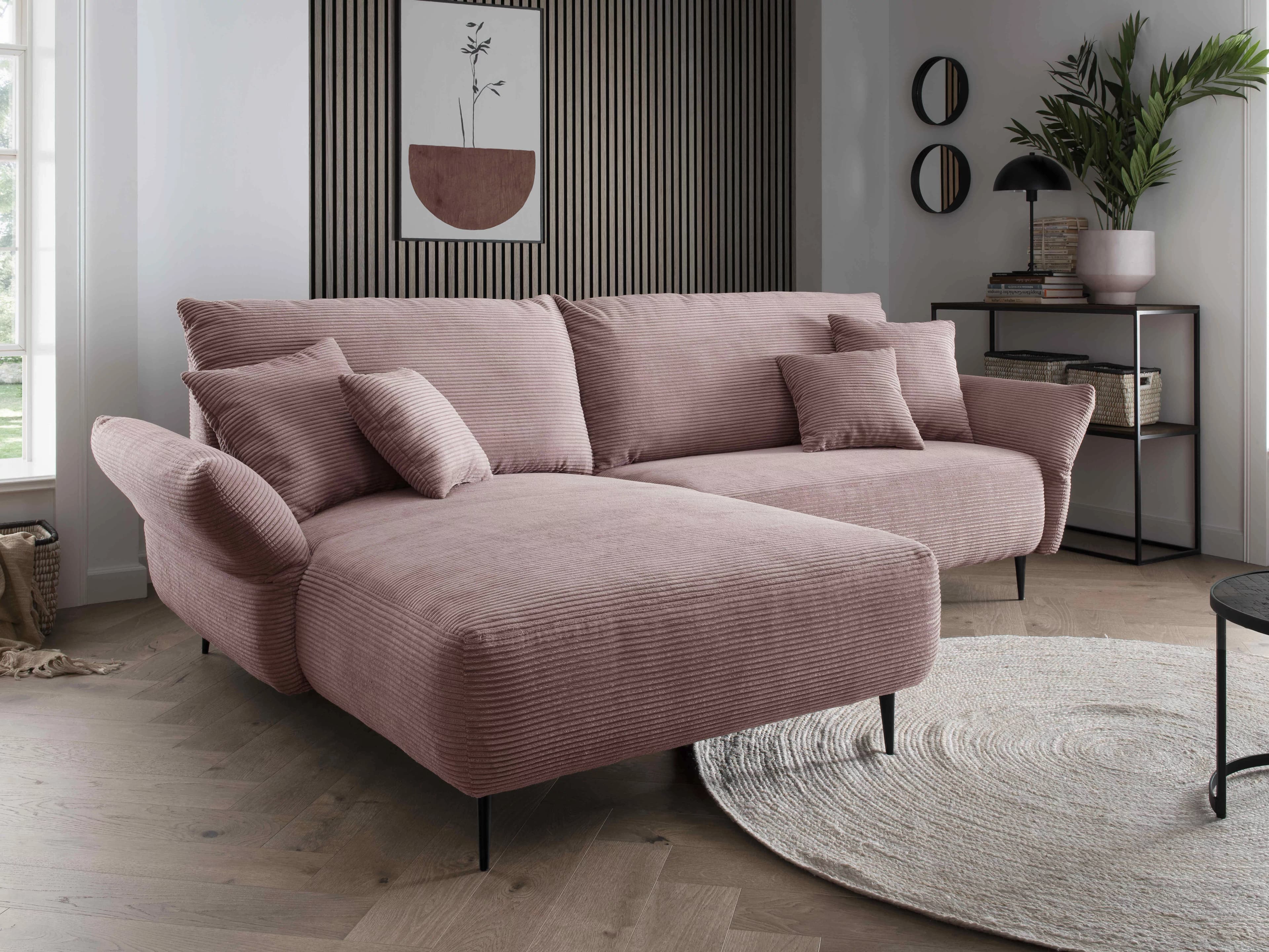 Ecksofa Bagira | Rosa
