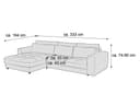 Ecksofa Brescia | Rosa 4