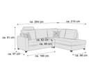 Ecksofa Morris III | Grau 3