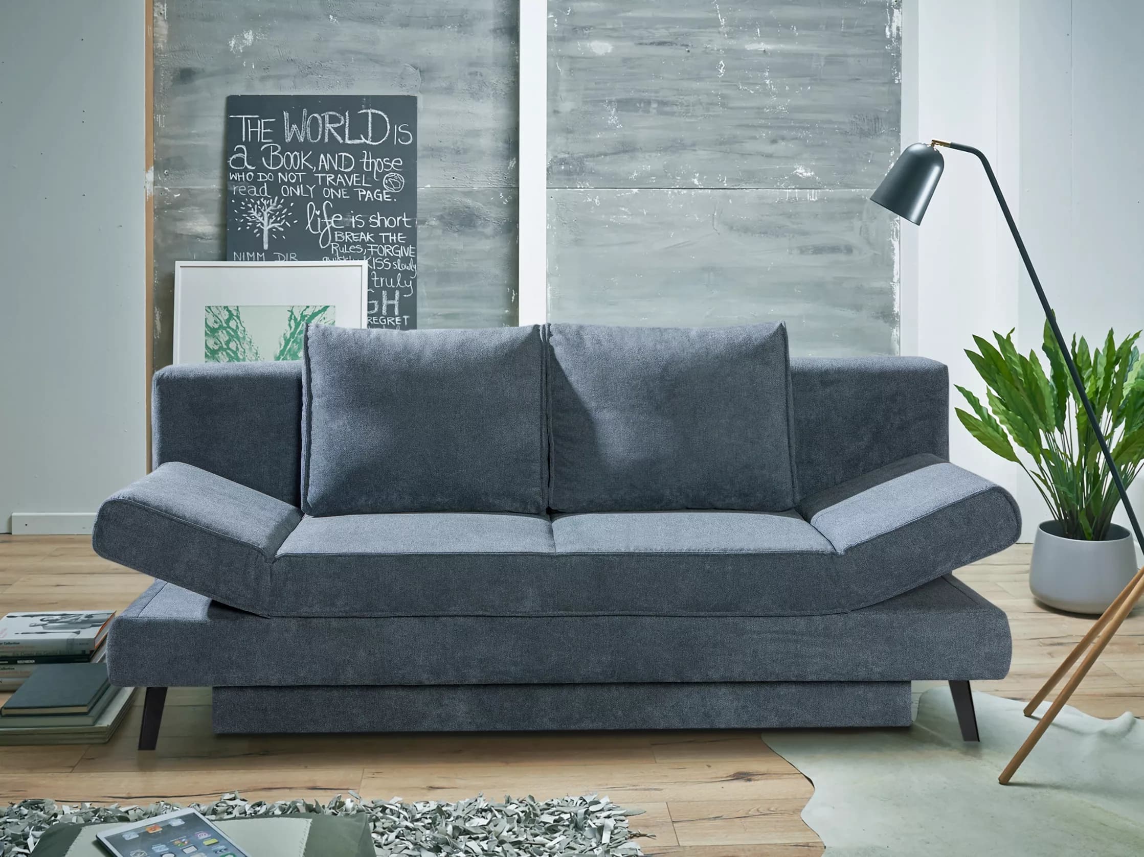 Schlafsofa River II | Grau