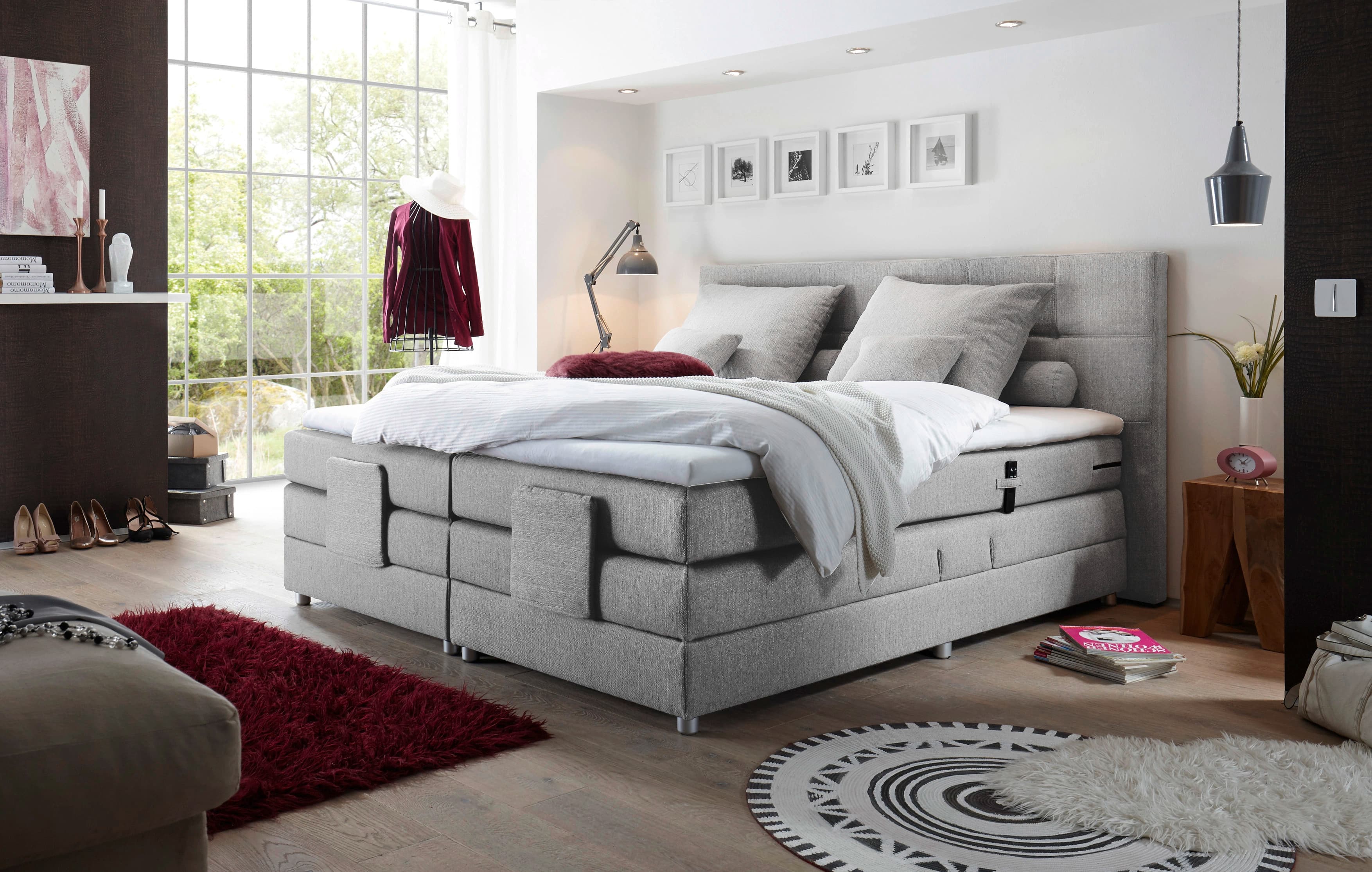 Boxspringbett Baiano | Grau