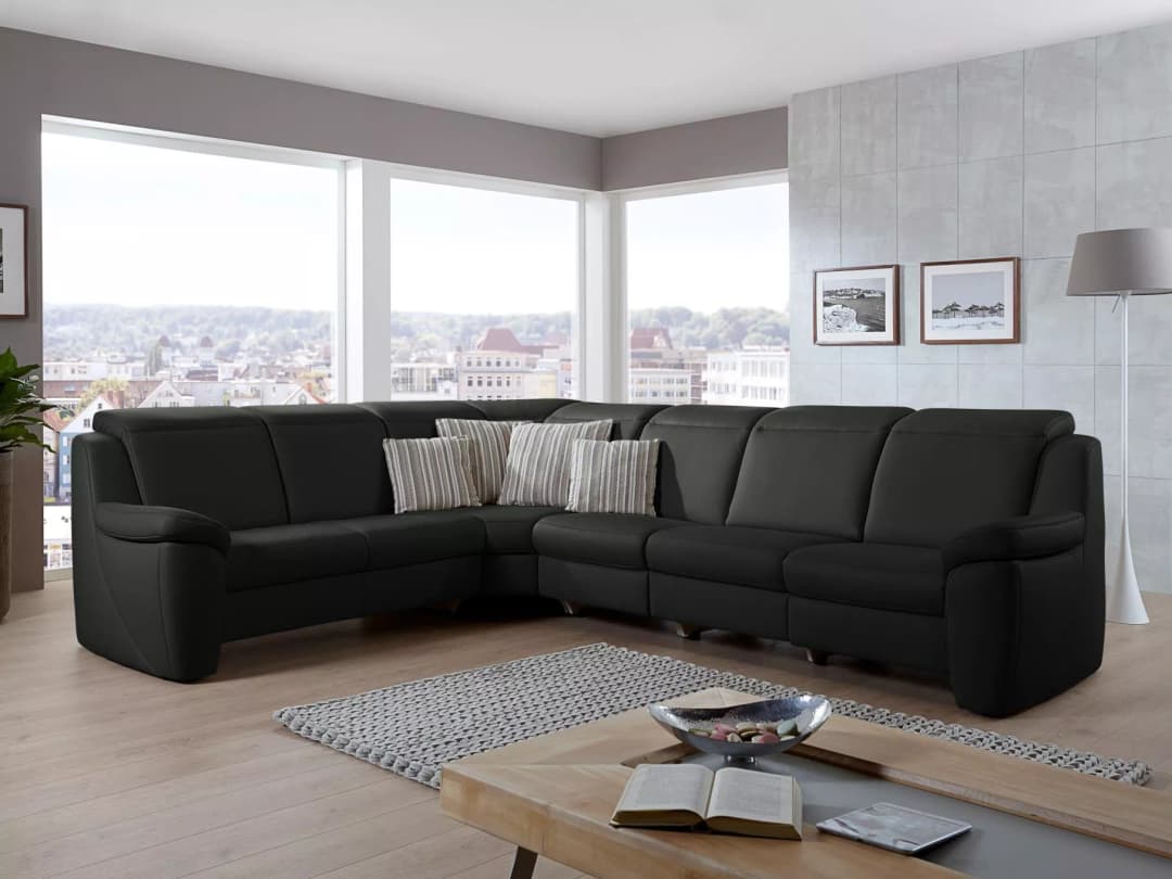 Ecksofa Putignano | Schwarz