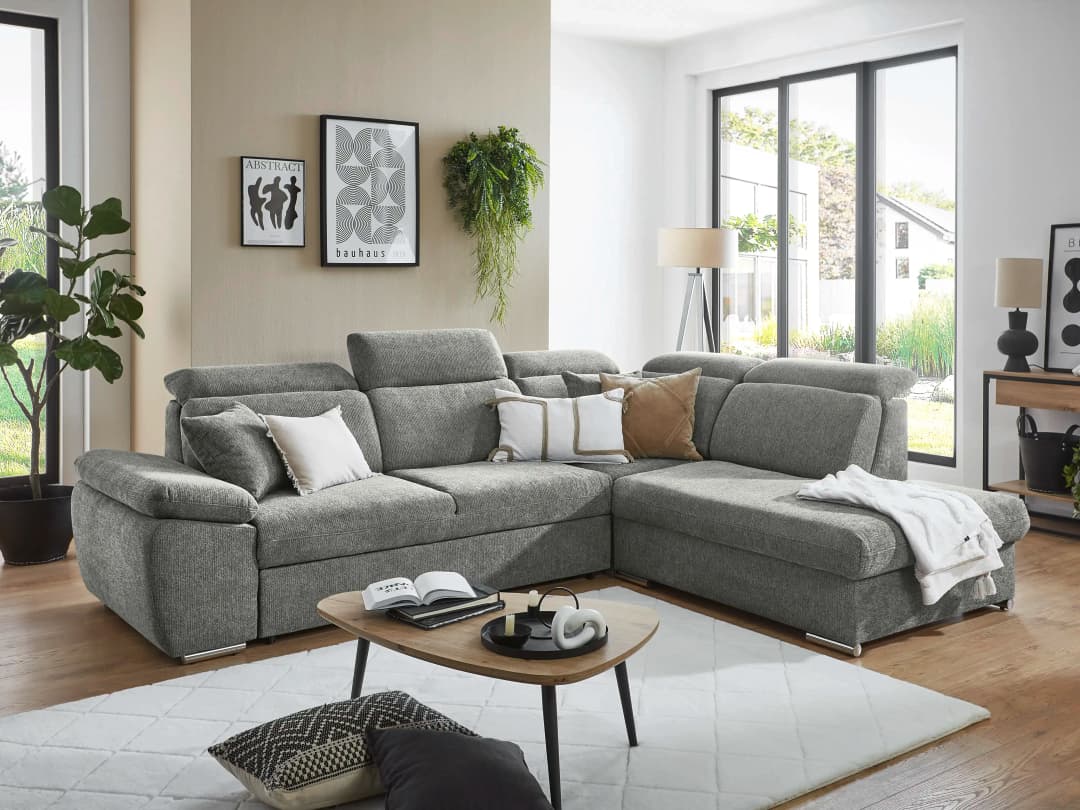 Ecksofa Mason III | Grau