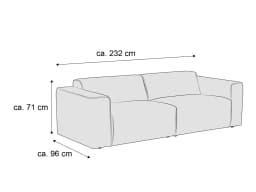 Einzelsofa Kaja III | Grau